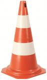 Cone Sinalizador Branco e Laranja Refletivo 75cm