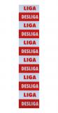 Plaqueta de Identificar Tomada Liga/Desliga