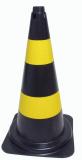 Cone para Sinalização Amarelo/Preto 50cm
