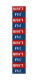 Plaqueta de Identificar Tomada Quente/Frio